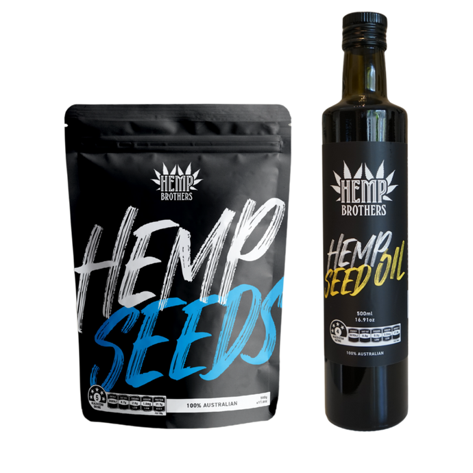 Hemp Seed Oil 500ml and Hemp Seeds 500g