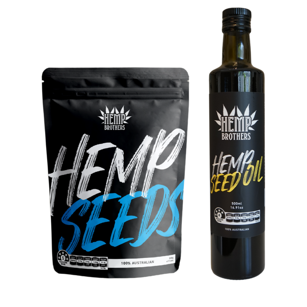 Hemp Seed Oil 500ml and Hemp Seeds 500g