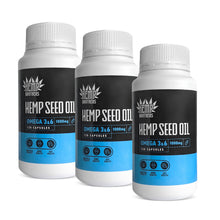 Load image into Gallery viewer, Hemp Seed Oil Capsules 3 Pack