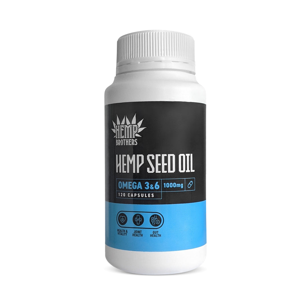Hemp Seed Oil Capsules - 120 capsules