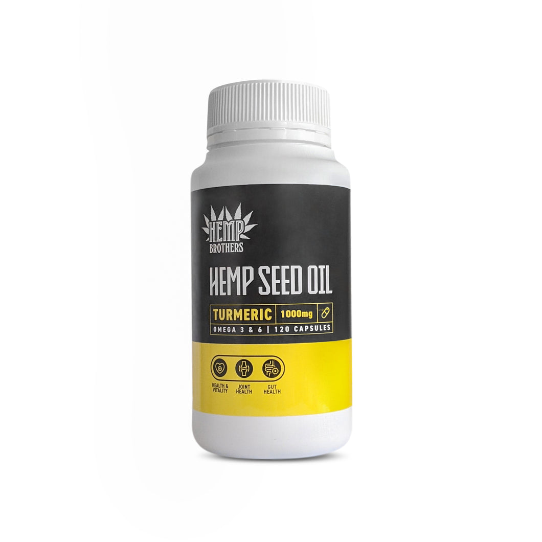 Hemp Seed Oil & Turmeric Capsules